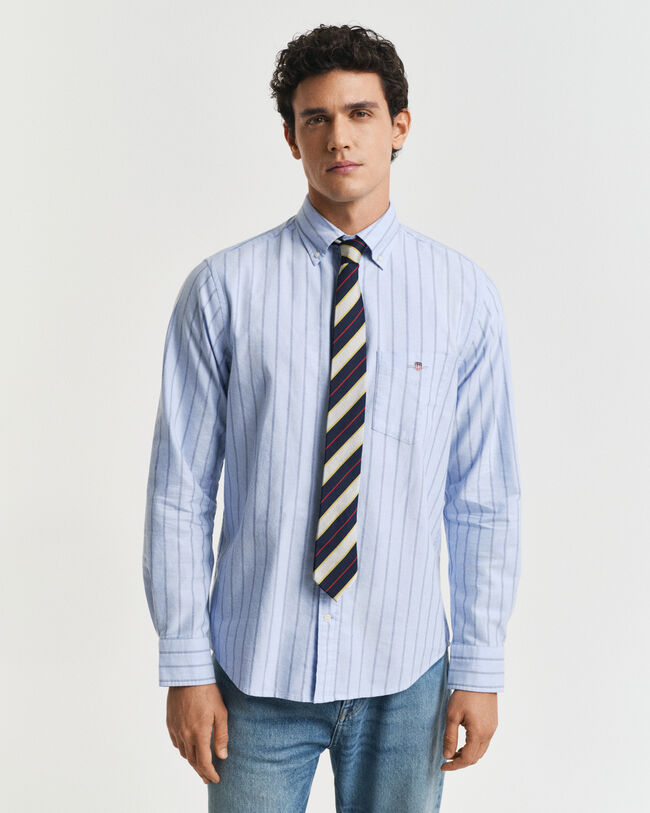 Camisa Oxford clásica Regular Fit a rayas