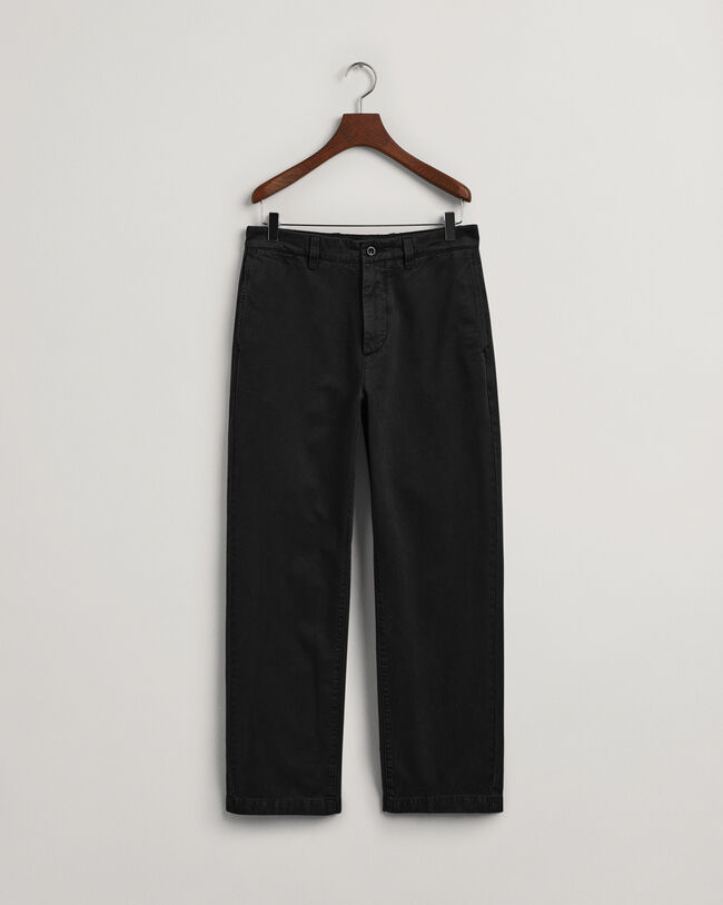 Pantalones chinos de sarga rectos