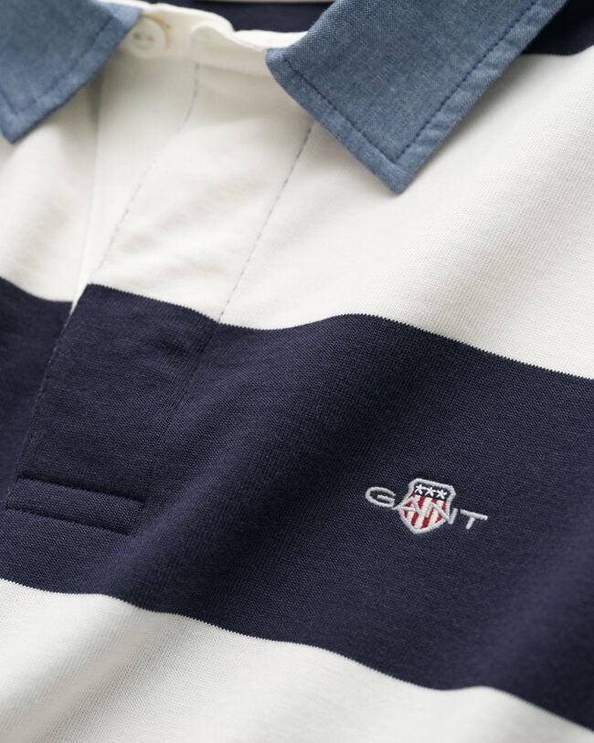 Heavy Rugger a rayas con cuello de cambray