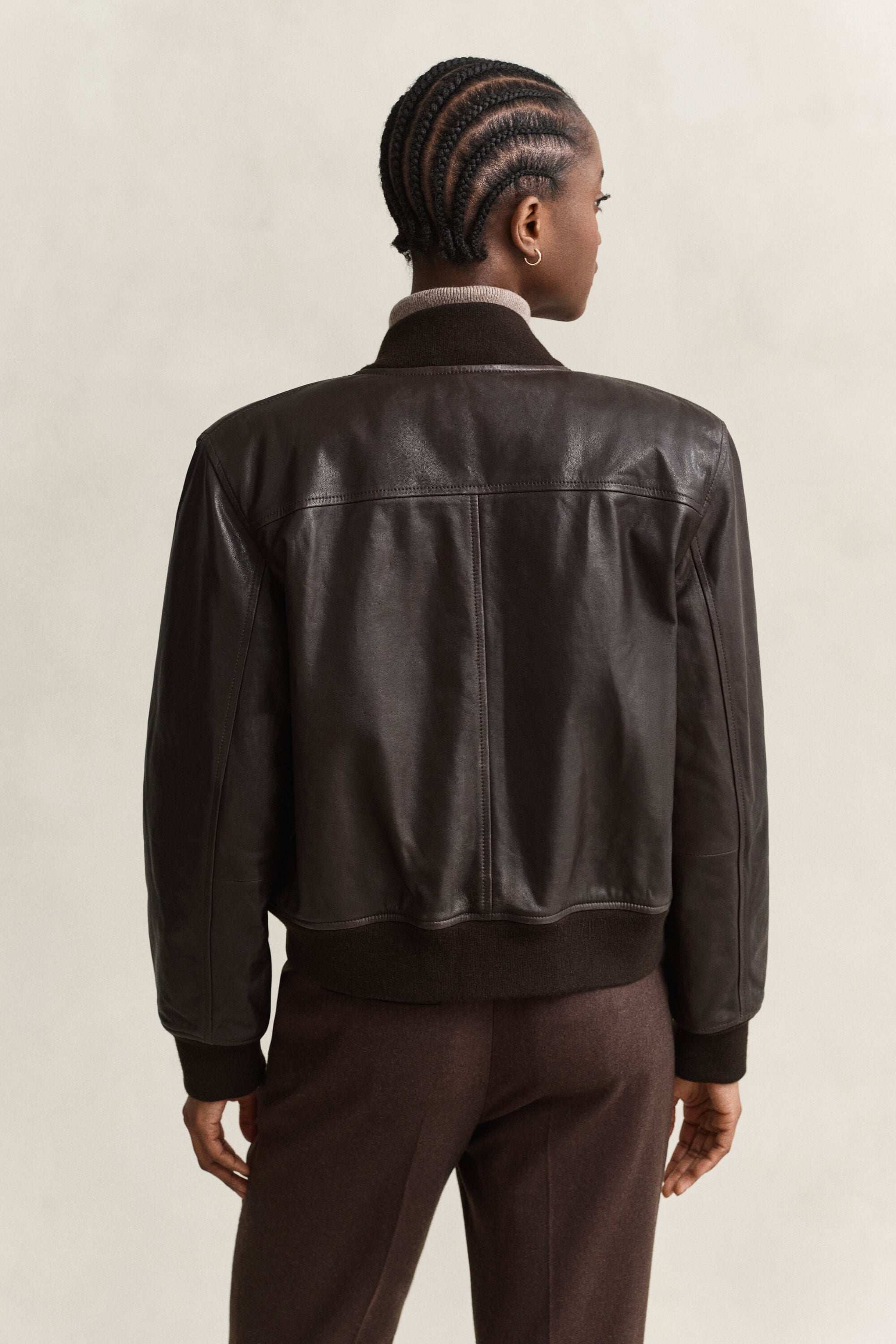 Cazadora bomber de piel