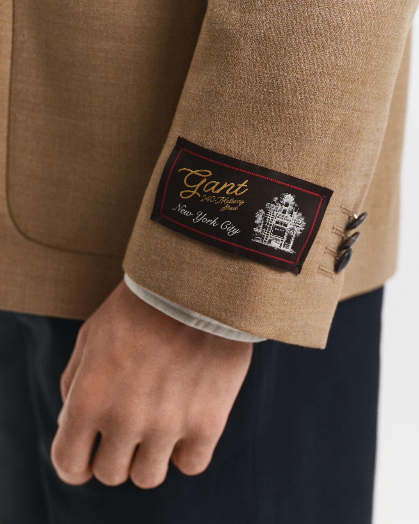 Americana Club cámel de franela