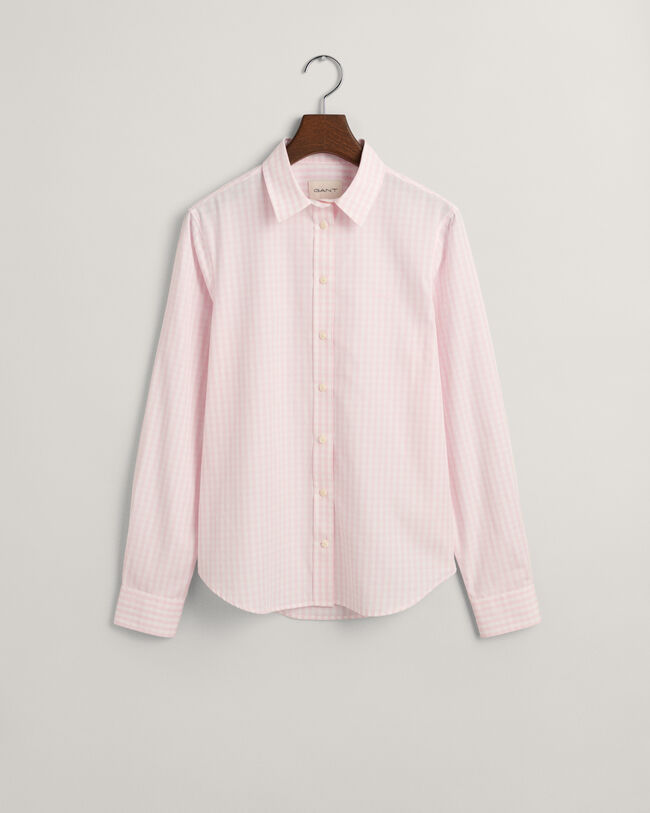Camisa Regular Fit de popelina a cuadros Vichy