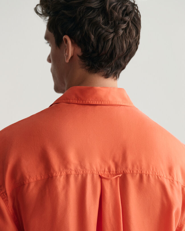 Camisa Relaxed Fit de manga corta Washed Silk