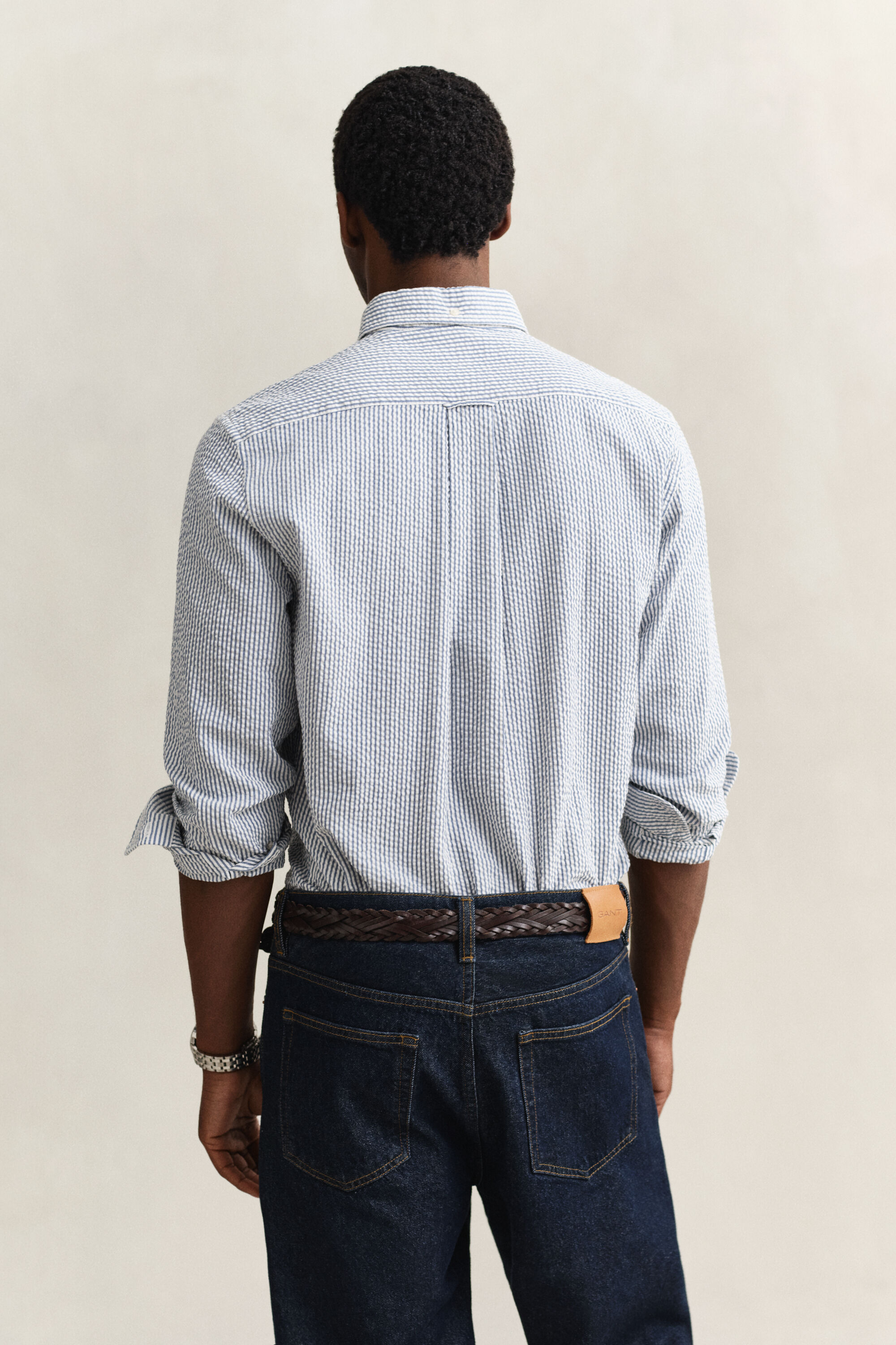 Camisa Regular Fit de sirsaca a rayas