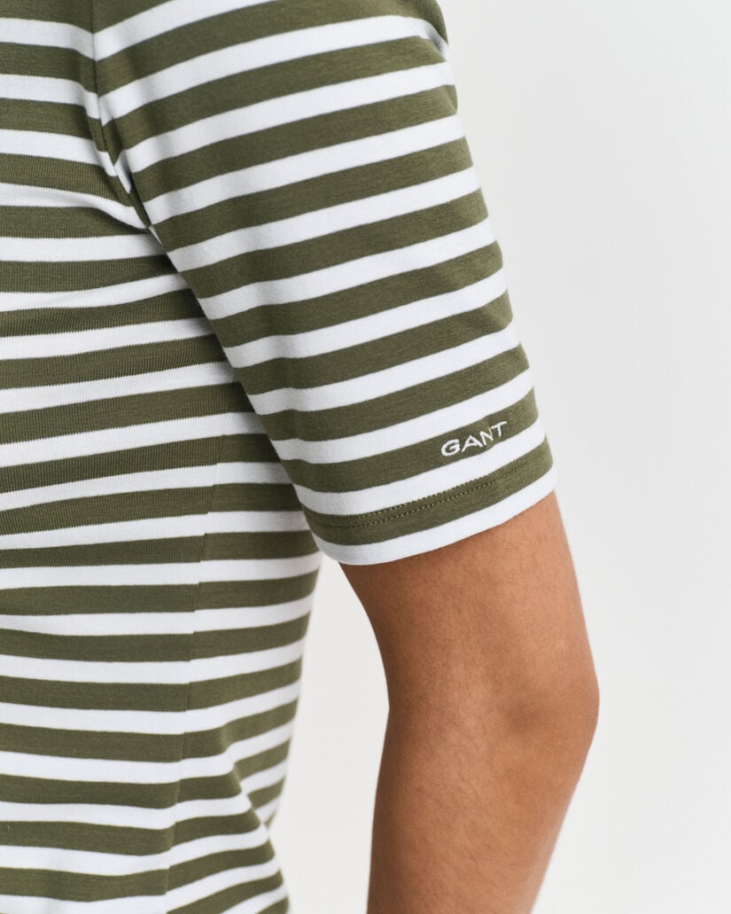 Camiseta acanalada de rayas