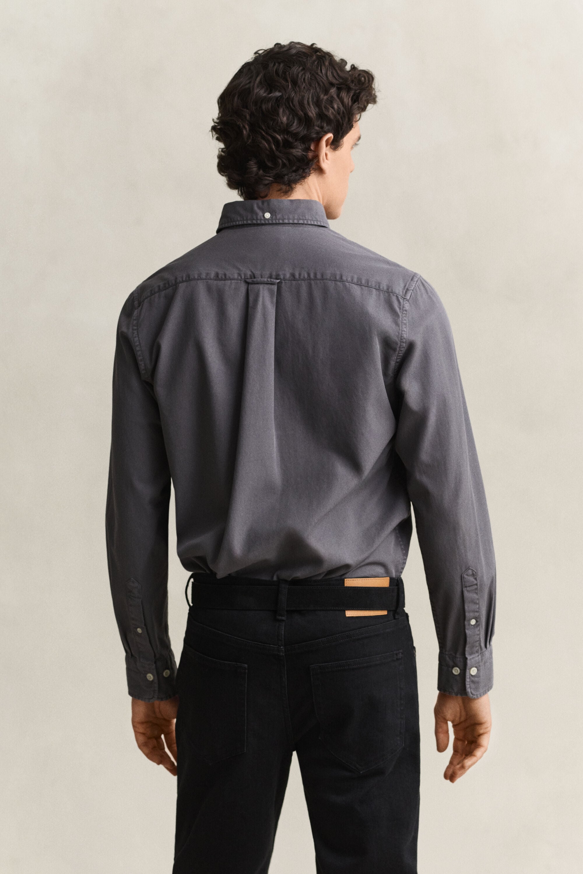 Camisa Regular Fit de sarga