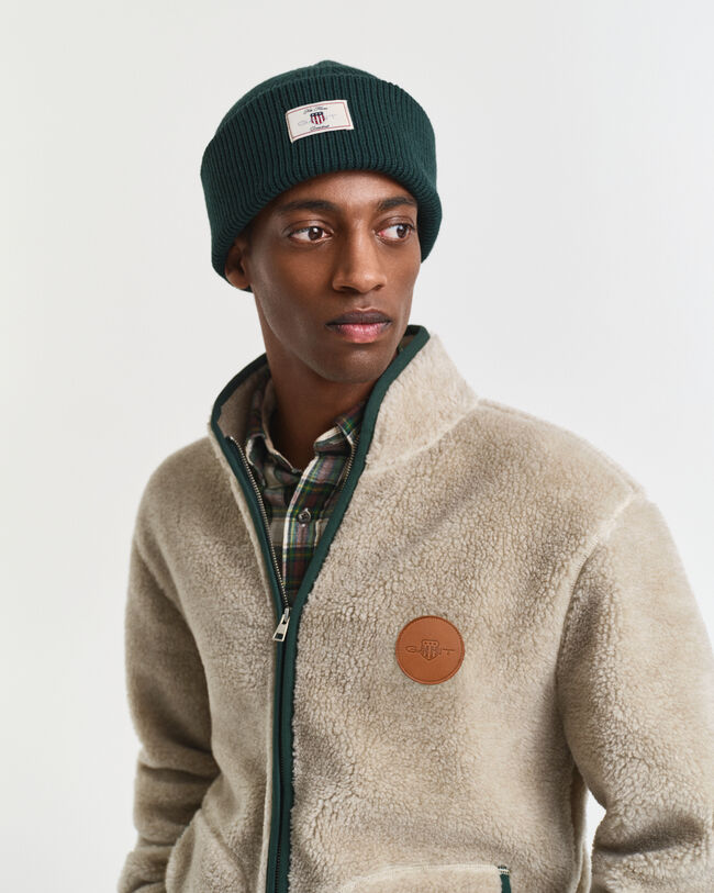 Gorro acanalado de mezcla de algodón