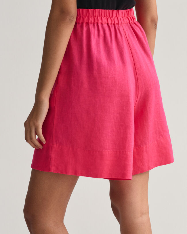 Pantalones cortos de lino Pull-On