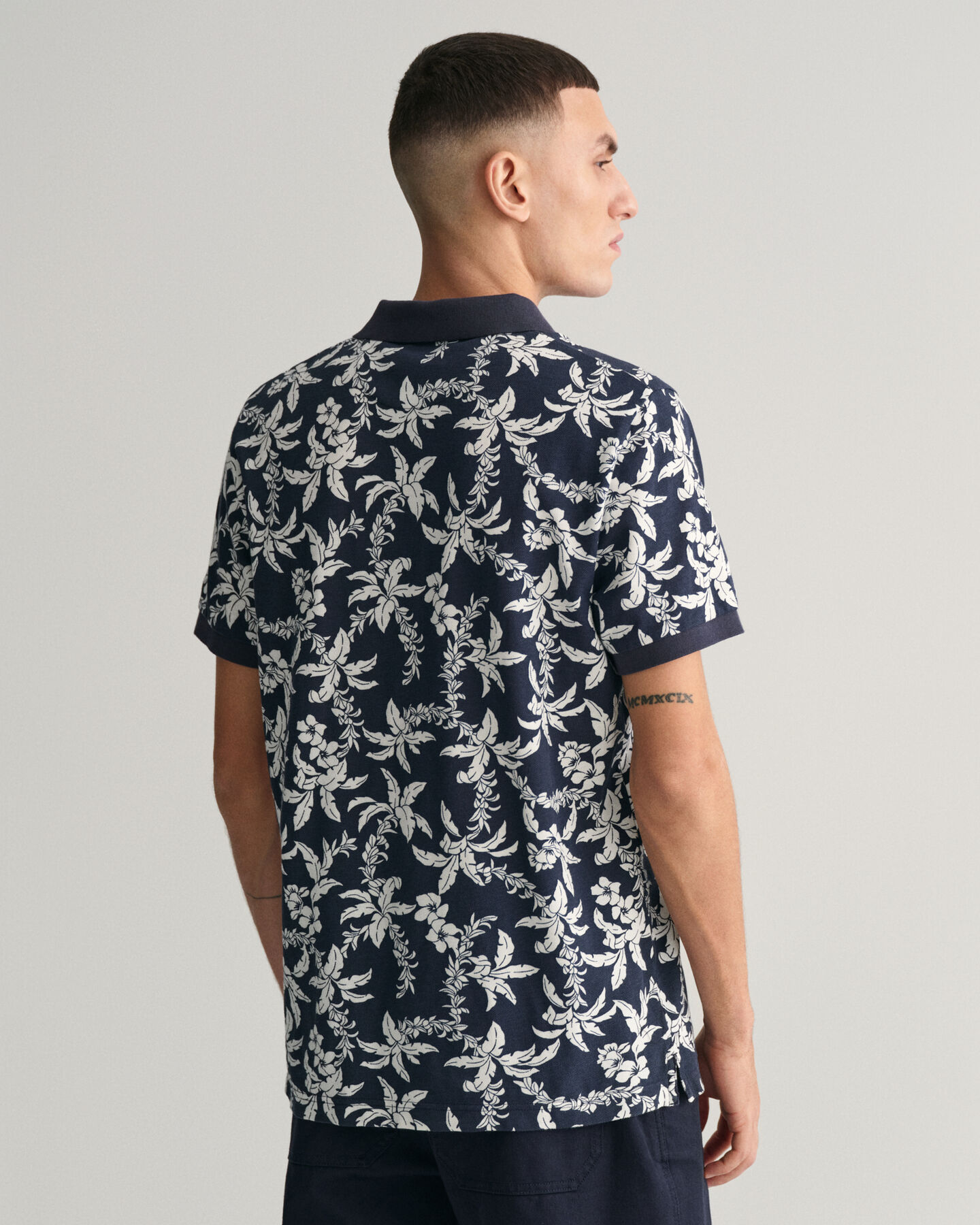 Polo de piqué Palm Lei Print