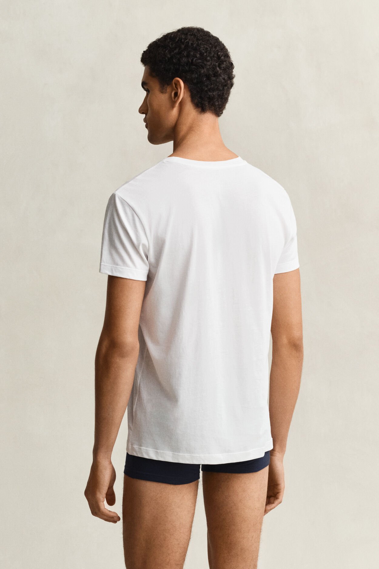 Paquete de dos camisetas de cuello redondo