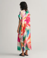 Caftán con estampado de flores