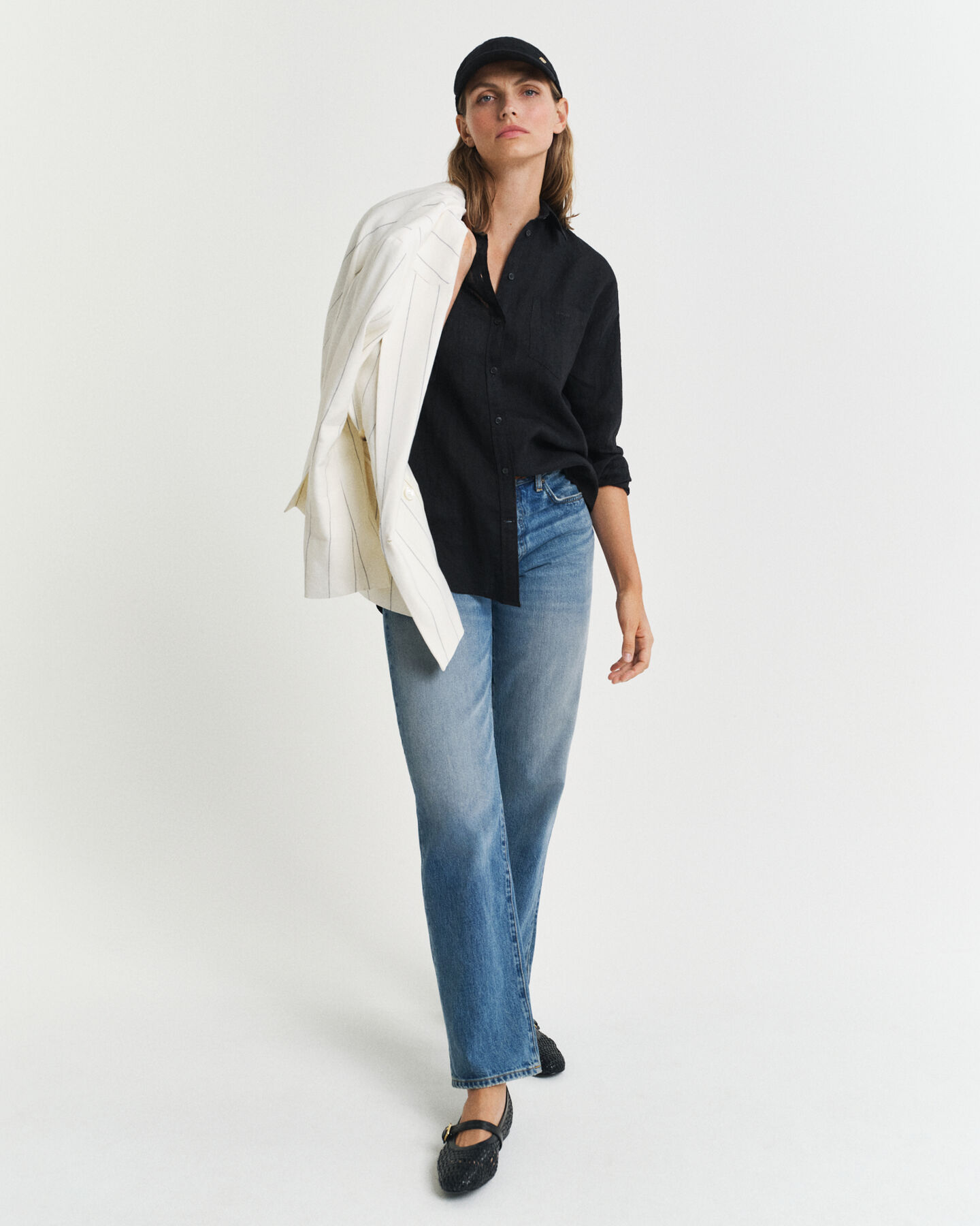 Camisa Relaxed Fit de lino