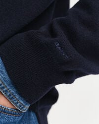 Jersey de cuello redondo en lana de oveja muy fina