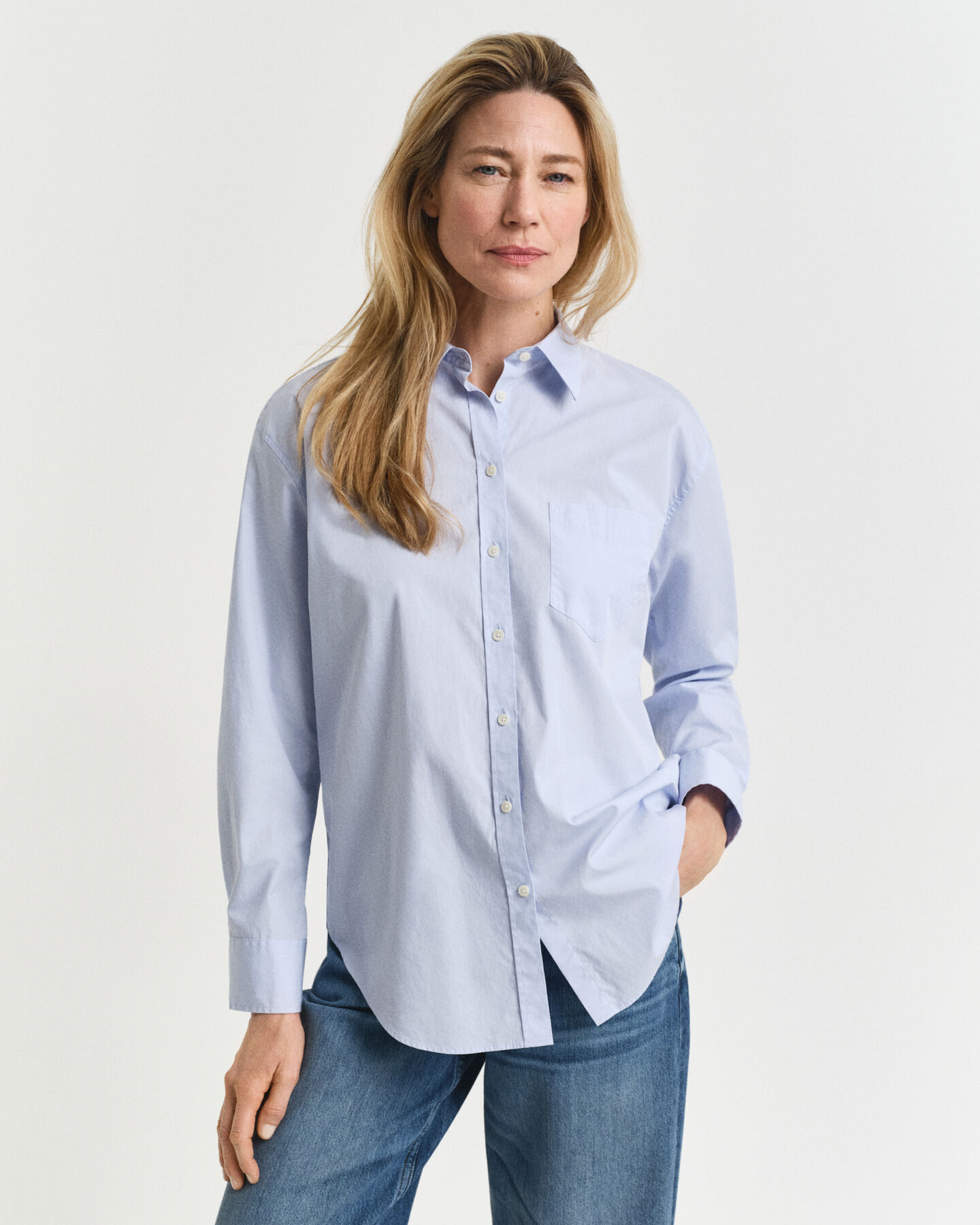 Camisa de popelina clásica Relaxed Fit