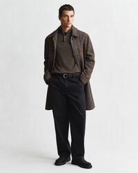 Jersey de lana de oveja muy fina con media cremallera