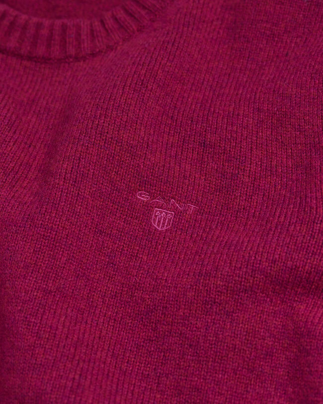 Jersey de cuello redondo en lana cepillada