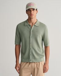 Camisa de manga corta de punto con textura