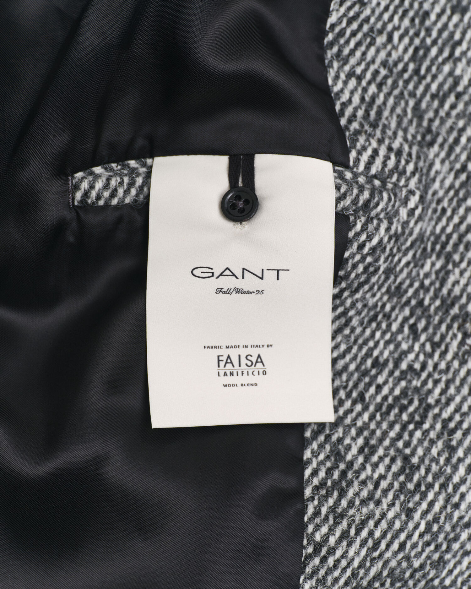 Abrigo de tweed de lana