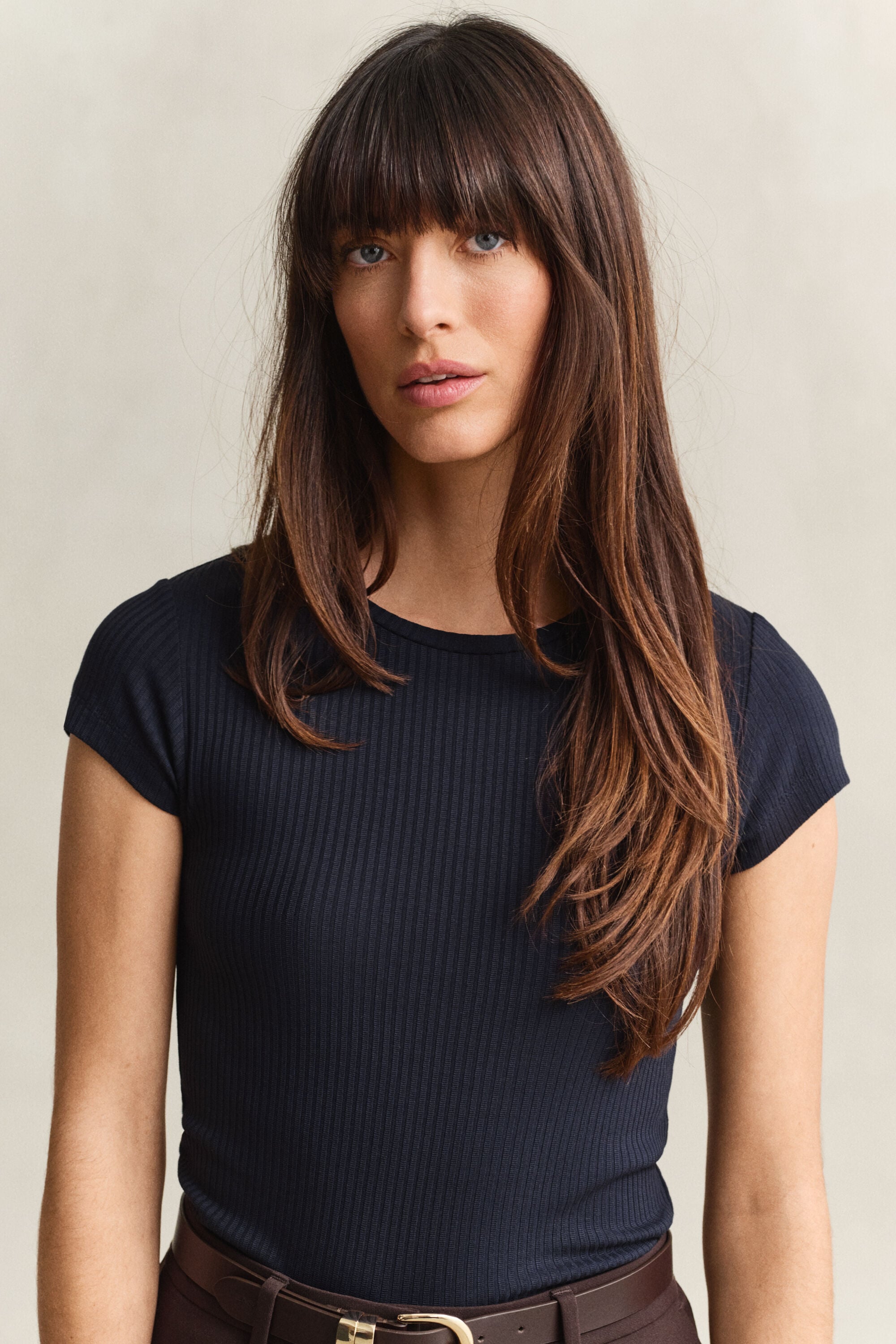 Camiseta Slim Fit acanalada