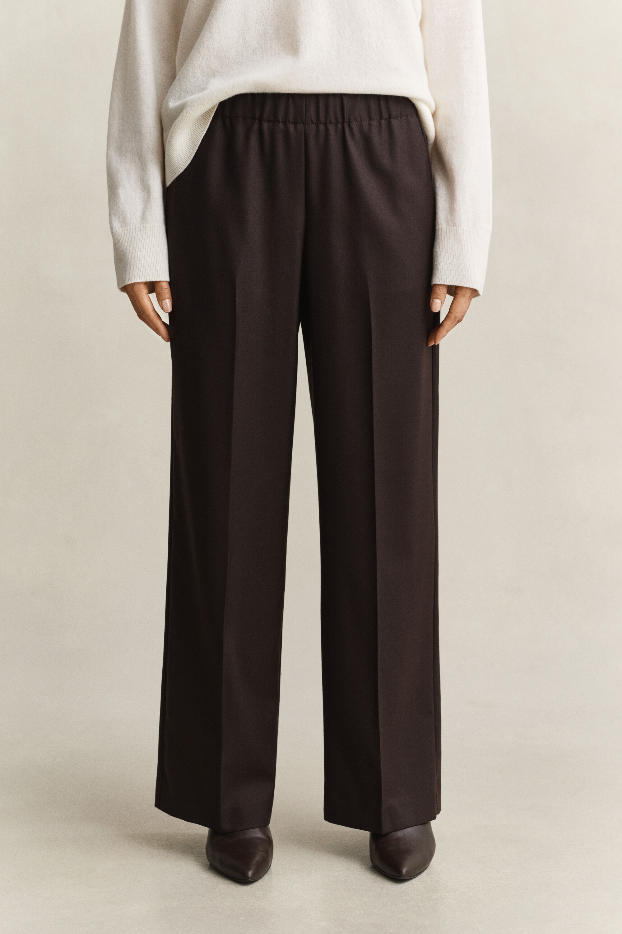 Pantalones de mezcla de lana