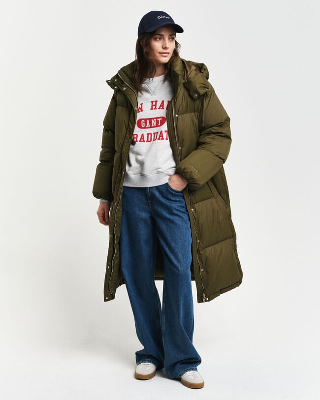 Abrigo de plumón de largo completo