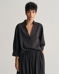 Camisa Relaxed Fit a rayas Seersucker Popover