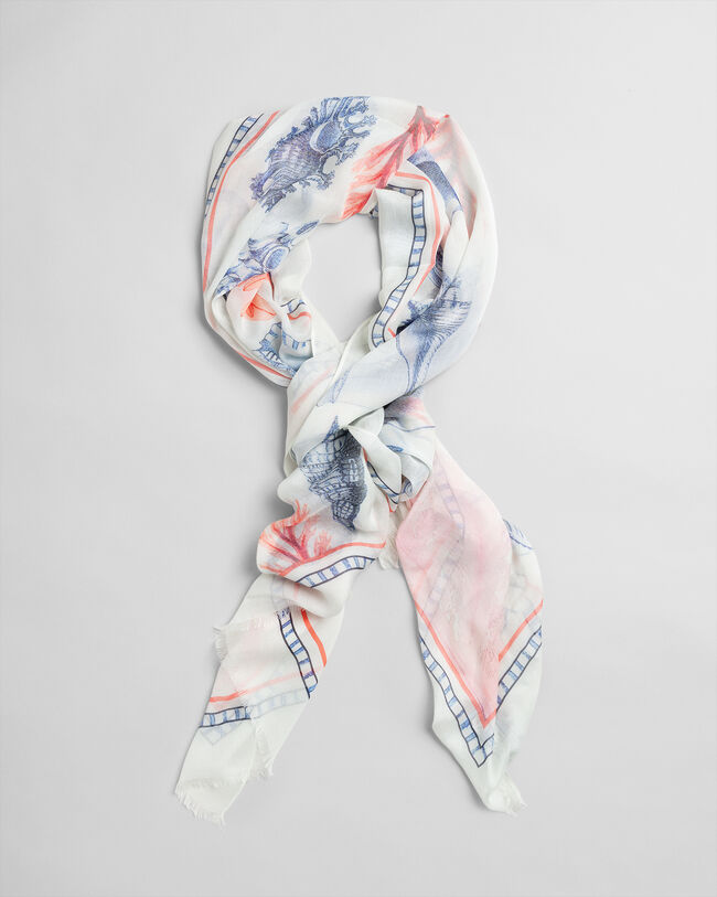 Pa&ntilde;uelo con estampado Seashell