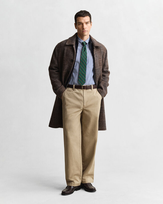 Camisa Regular Fit clásica de popelina a rayas