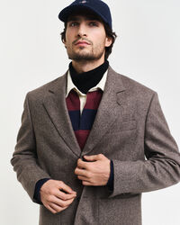 Americana de traje Relaxed Fit de lana moulin&eacute;