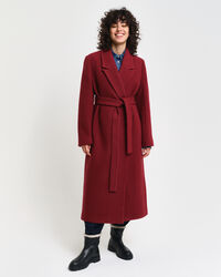 Abrigo cruzado con textura