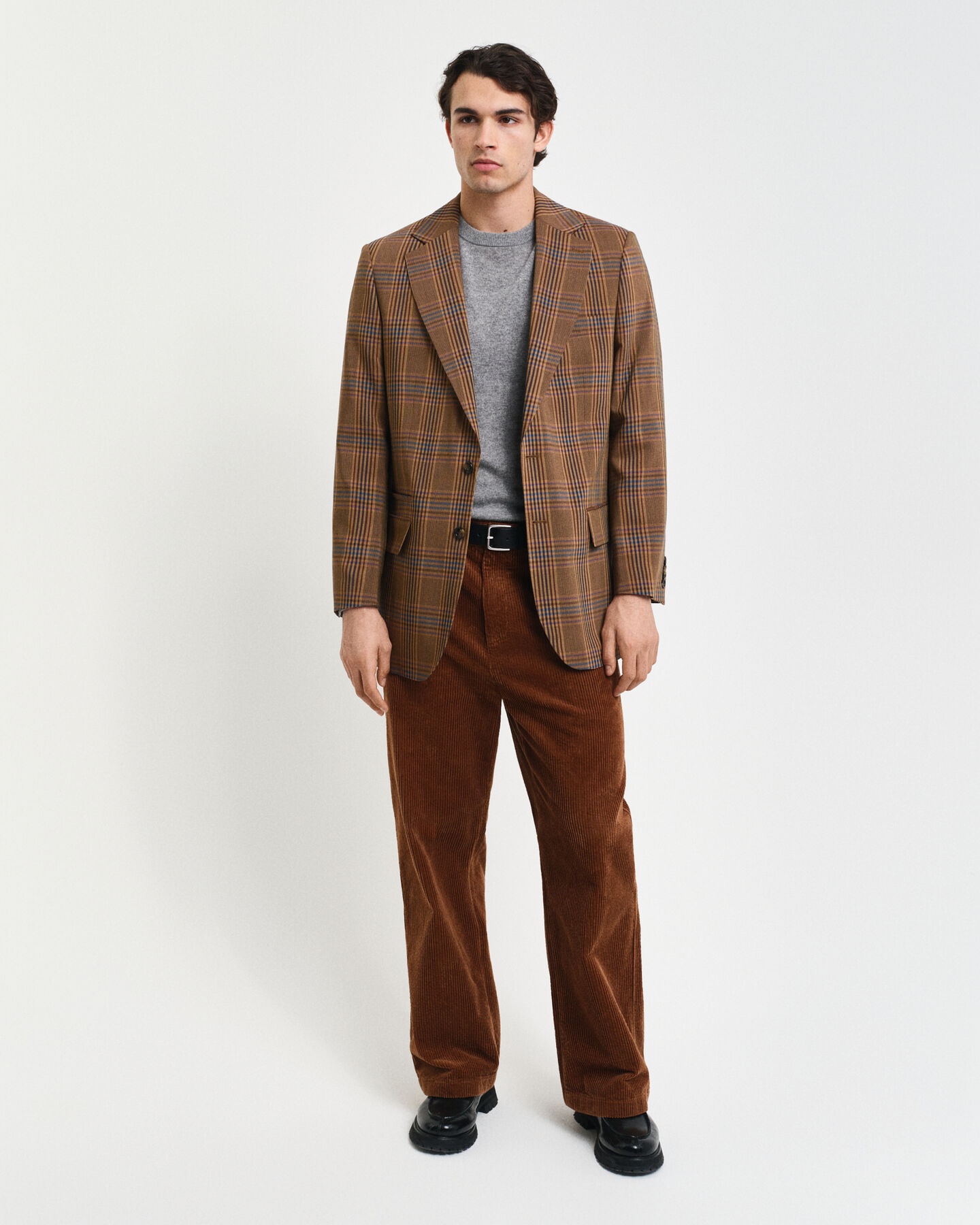 Jersey de cuello redondo en cachemir