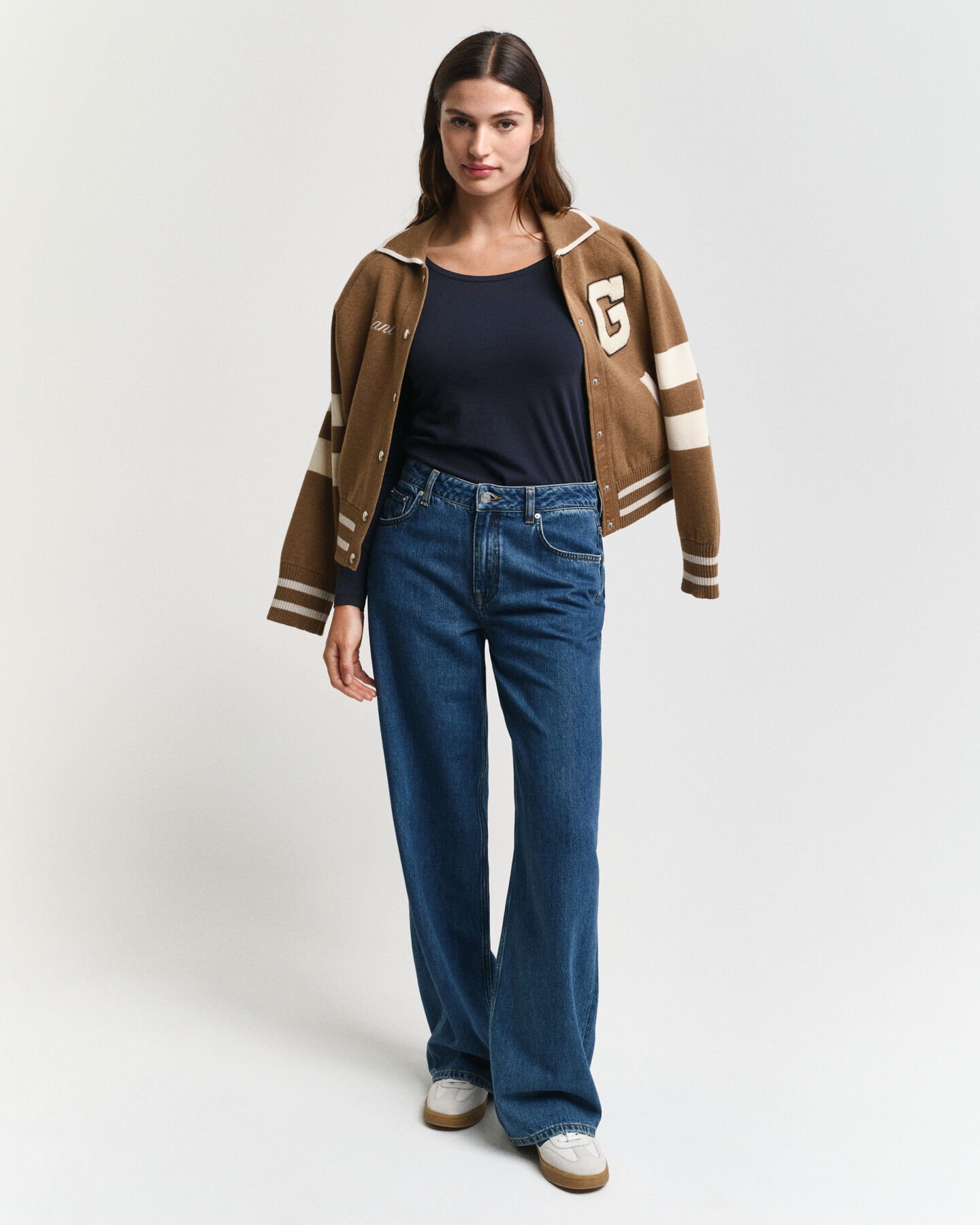 Camiseta de manga larga con escote redondo