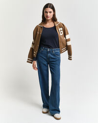 Camiseta de manga larga con escote redondo