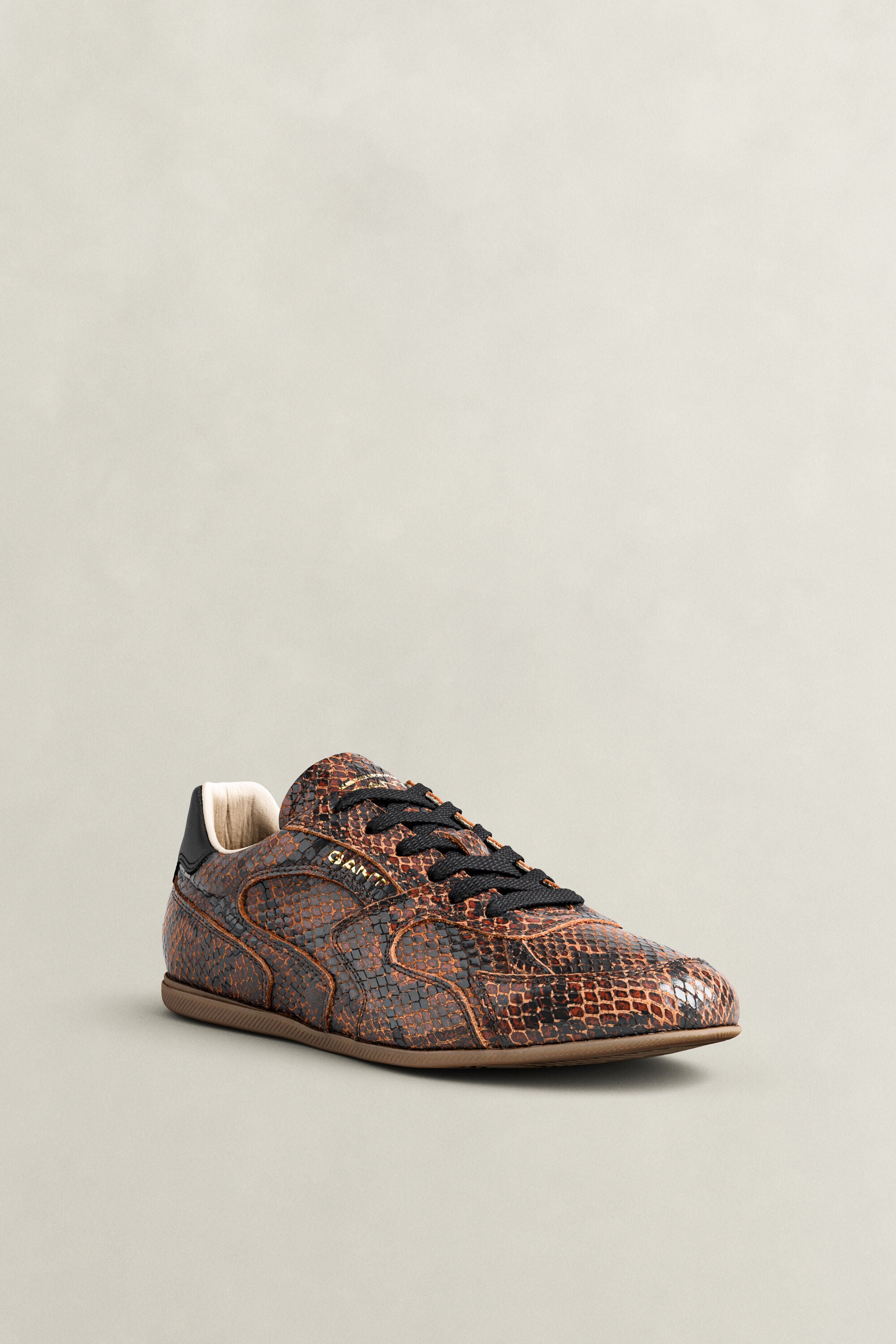 Zapatillas de piel con efecto serpiente Sperly