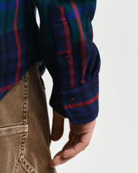 Camisa Regular Fit de sarga a cuadros