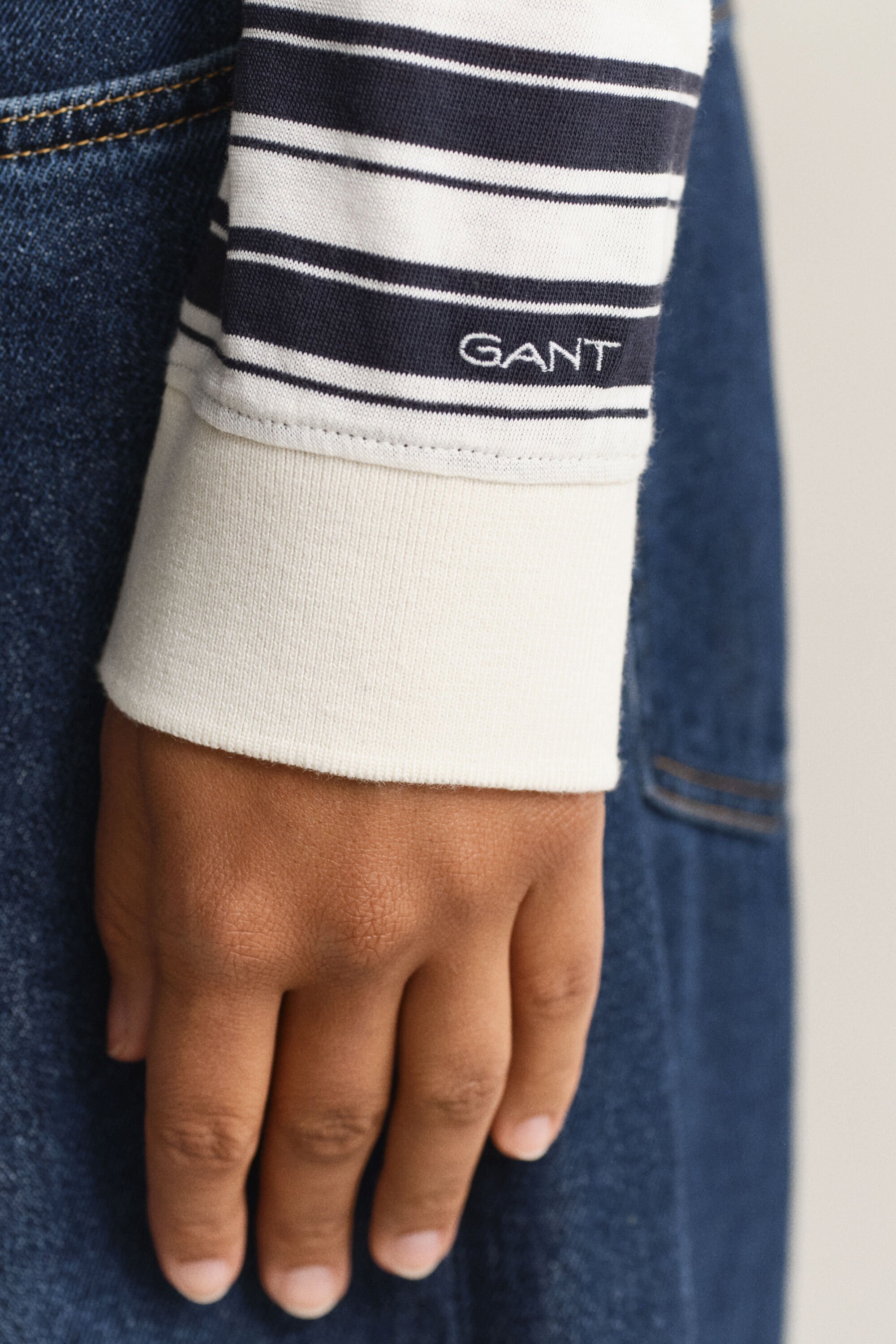 Polo de manga larga de rayas