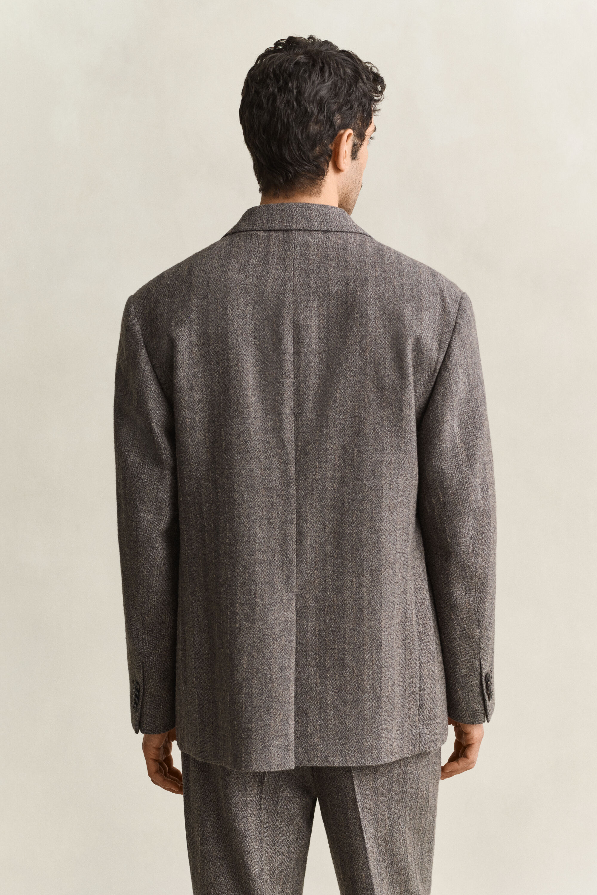Chaqueta de traje de raya diplomática