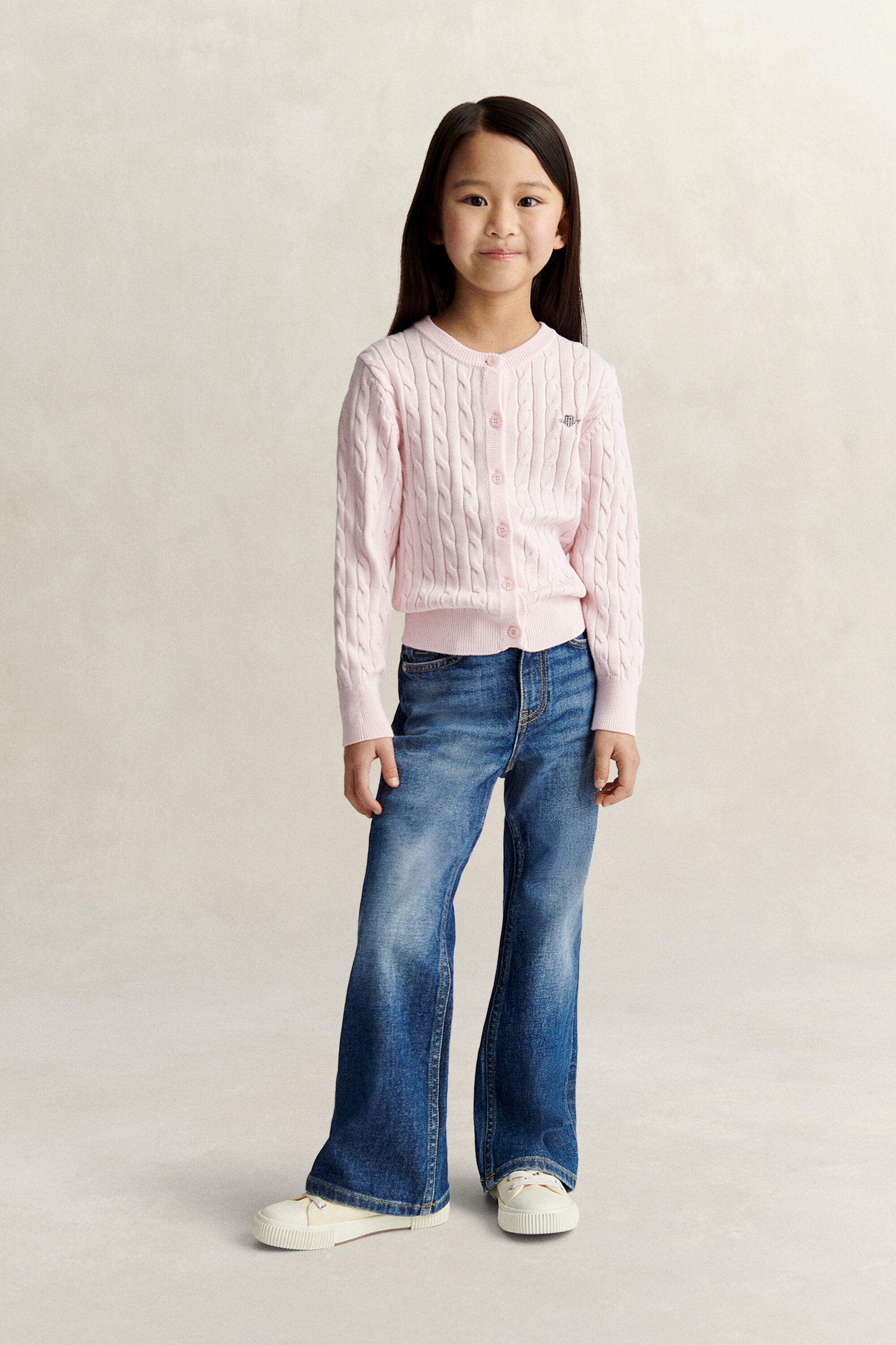 Cárdigan de punto de ochos Shield Girls