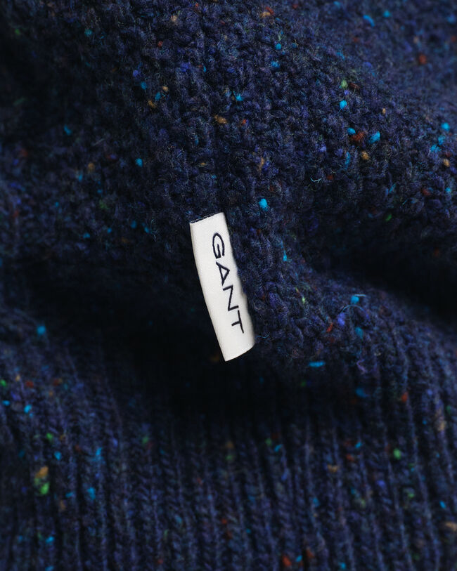 Cárdigan de punto de ochos con cremallera