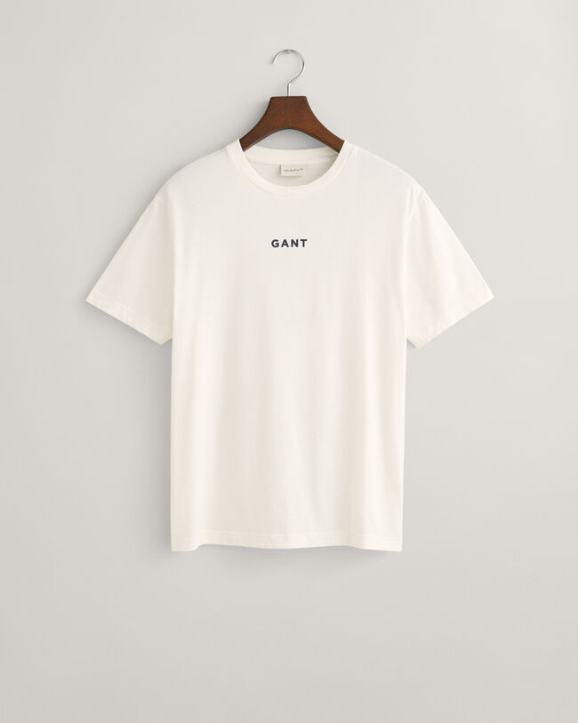 Camiseta GANT Logo peque&ntilde;o en contraste