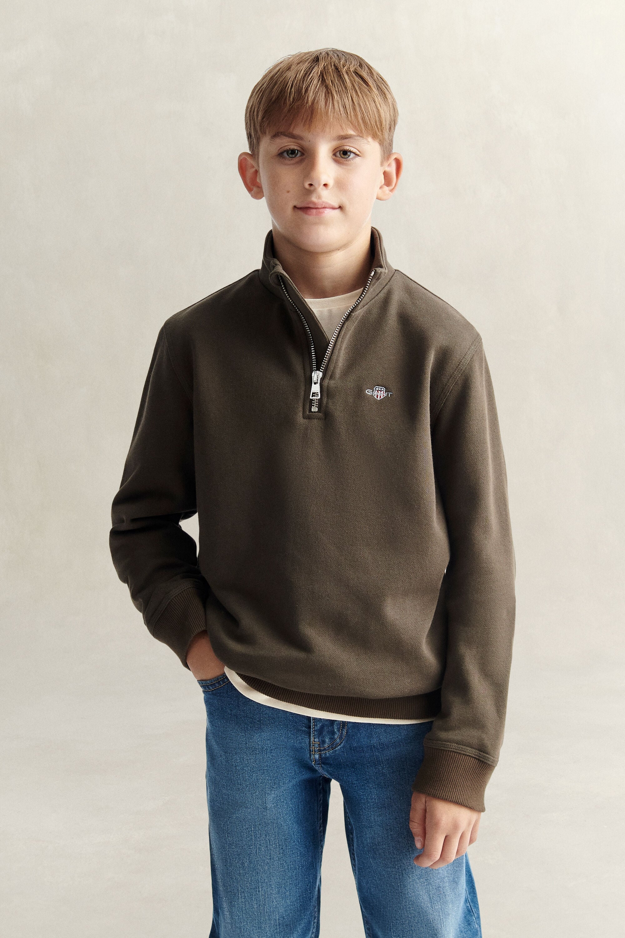 Sudadera Shield con media cremallera Teen Boys