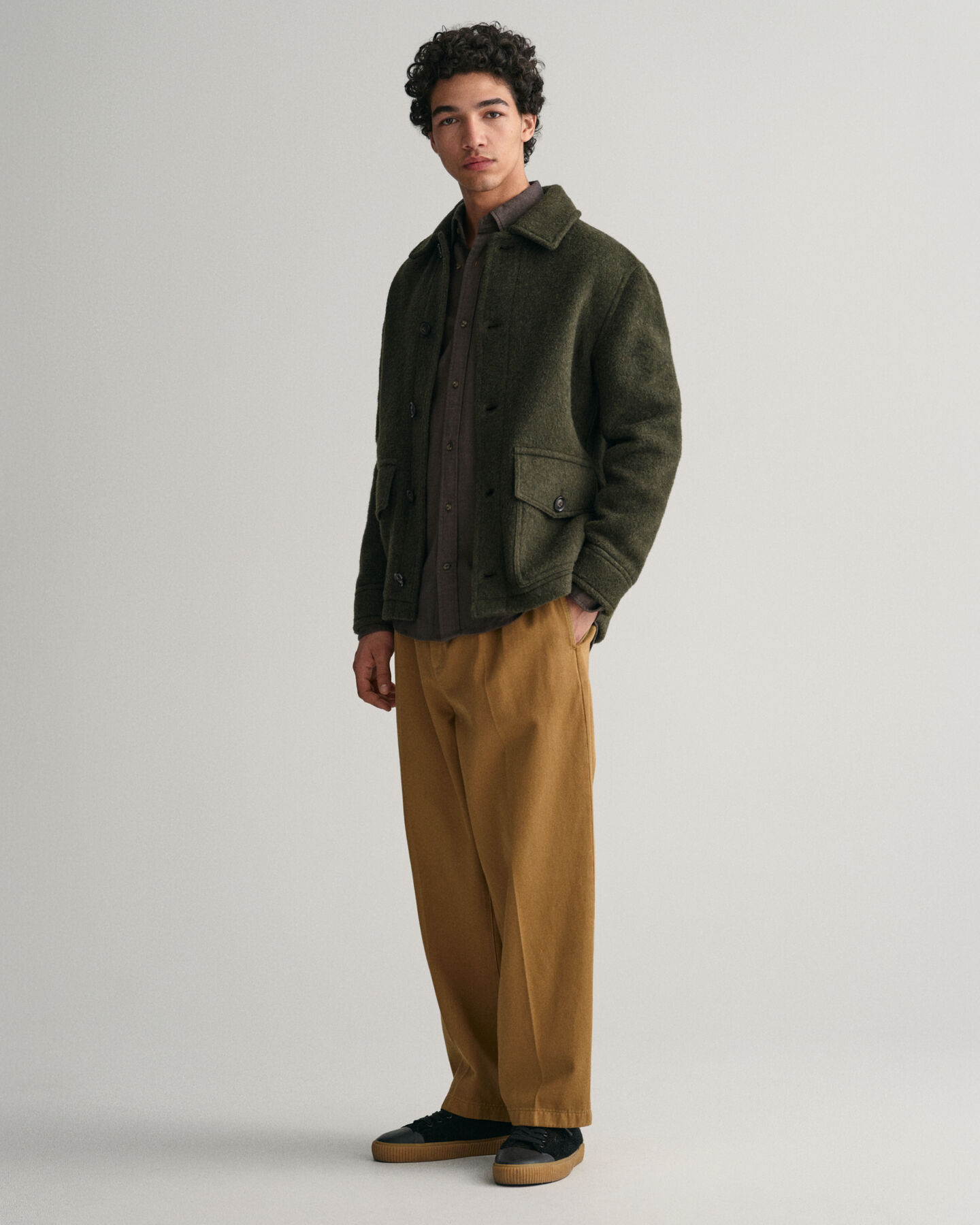 Chaqueta corta de lana