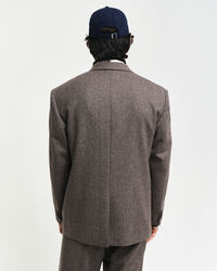 Americana de traje Relaxed Fit de lana moulin&eacute;