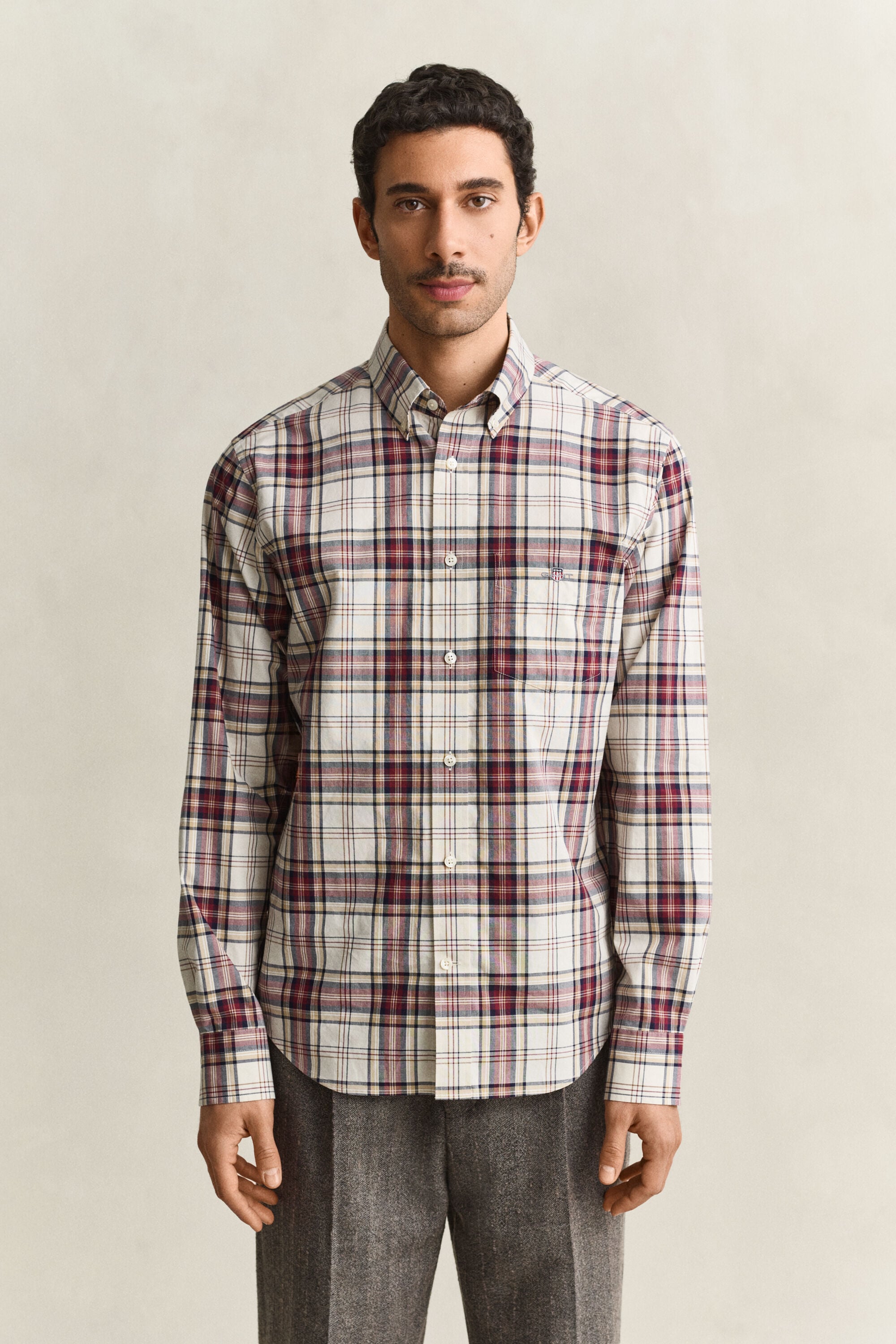 Camisa de popelina a cuadros