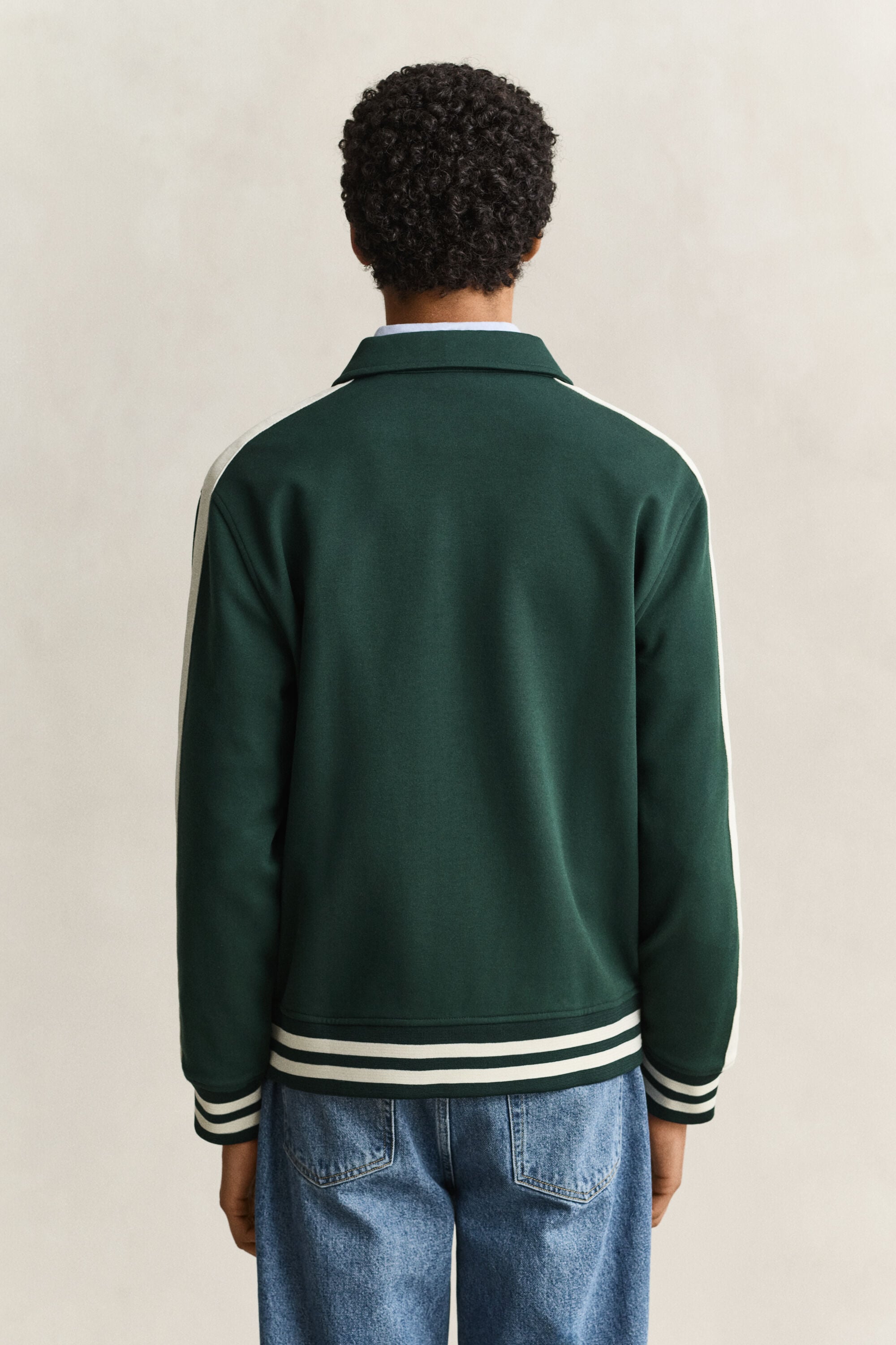 Chaqueta abotonada de interlock