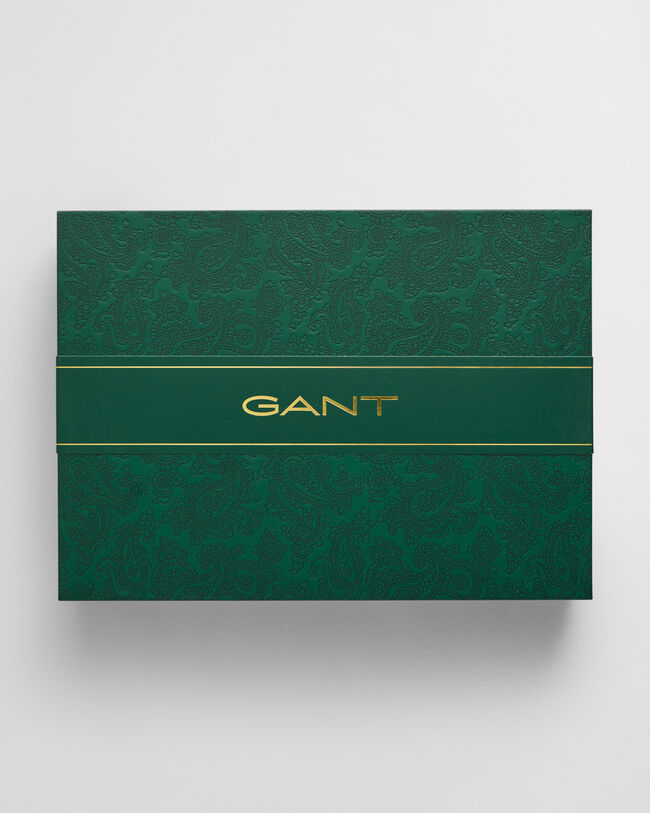 Set de regalo de gorro y bufanda de lana con insignia