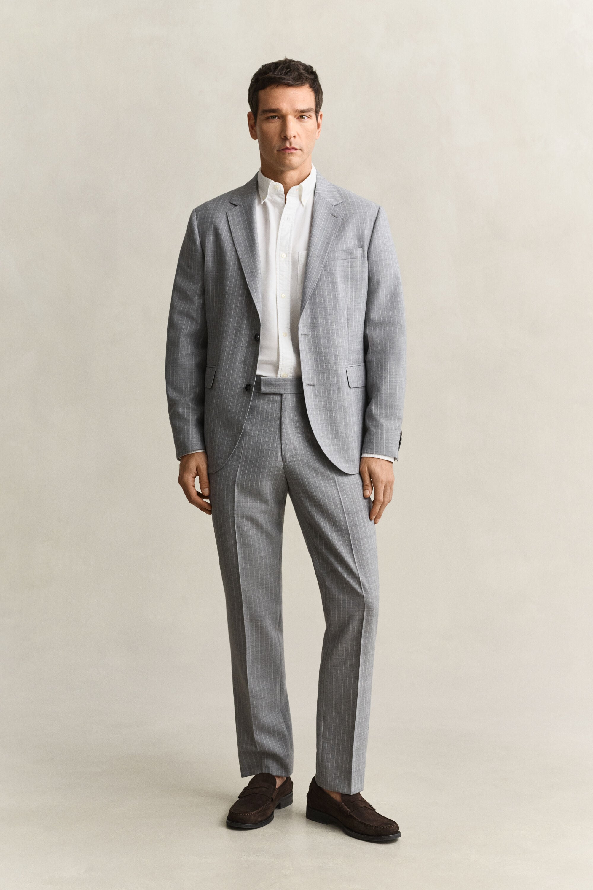 Pantalones de traje de raya diplomática
