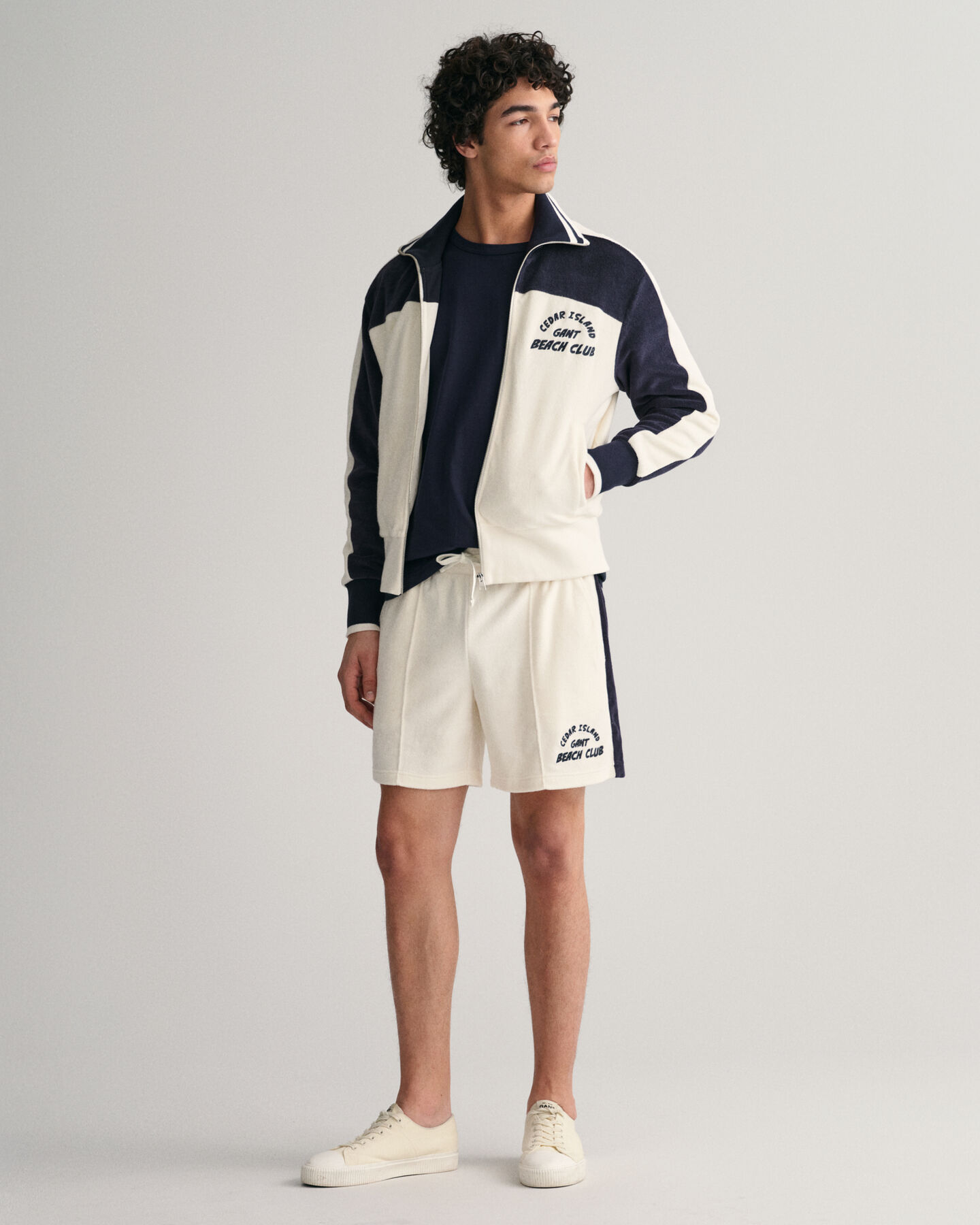 Chaqueta Terry Cloth con cremallera