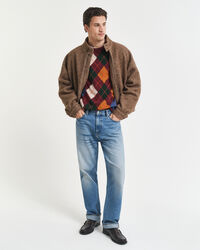 Jersey de cuello redondo Argyle