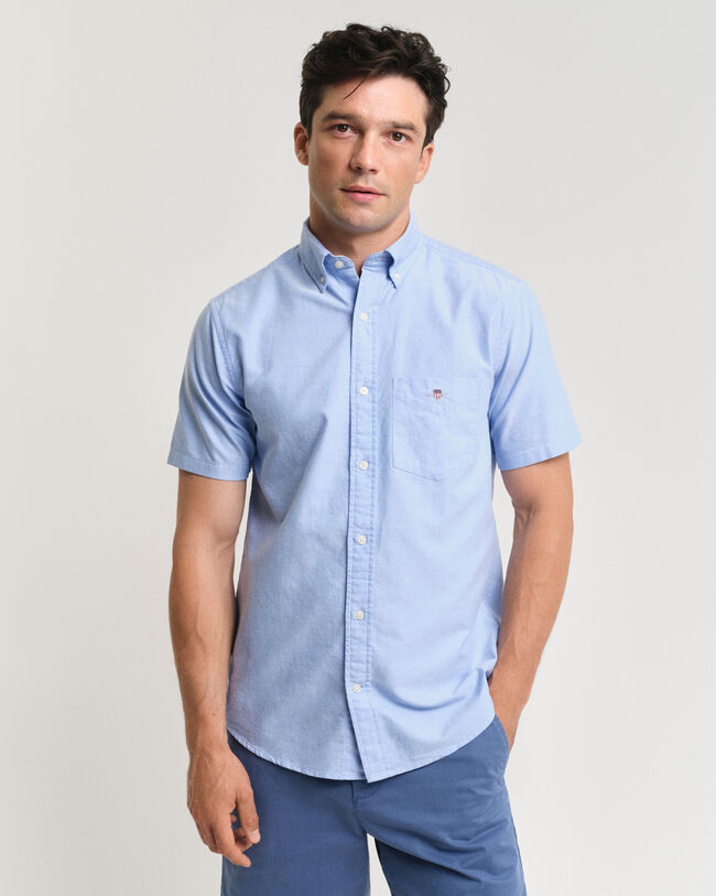 Camisa Oxford de manga corta Seasonal Essential Regular Fit Archive Shield